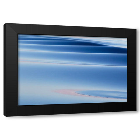 Southern Ocean-near South Georgia-Patterns created by the ship in the glassy water Black Modern Wood Framed Art Print by Goff, Ellen B.
