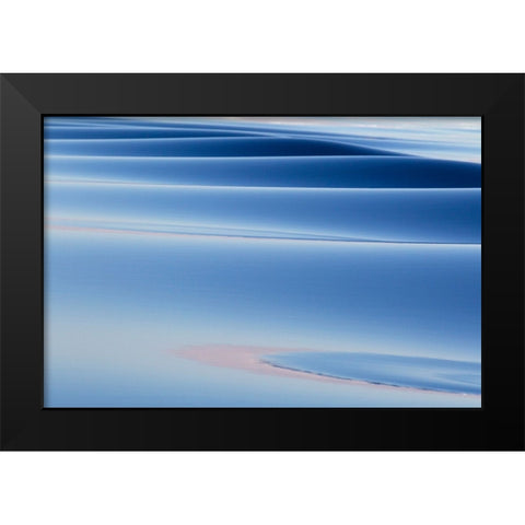 Southern Ocean-near South Georgia-Patterns created by the ship in the glassy water Black Modern Wood Framed Art Print by Goff, Ellen B.