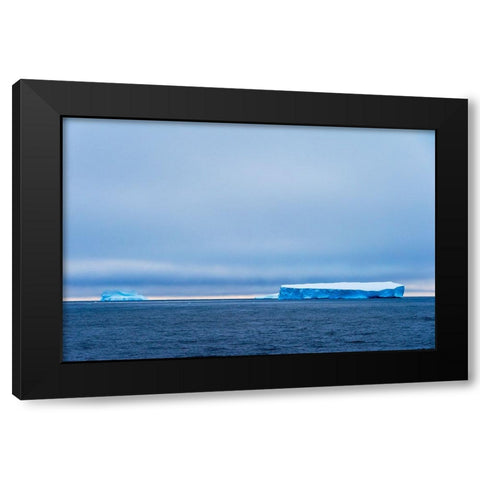 Iceberg in South Atlantic Ocean-Antarctica Black Modern Wood Framed Art Print by Su, Keren