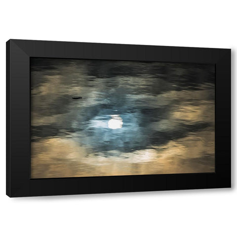 Floating ice on South Atlantic Ocean-Antarctica Black Modern Wood Framed Art Print by Su, Keren