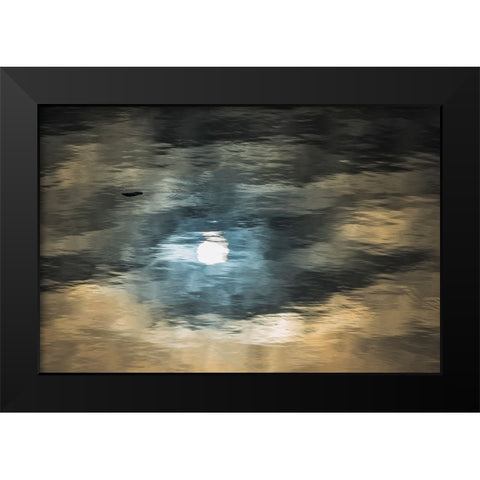 Floating ice on South Atlantic Ocean-Antarctica Black Modern Wood Framed Art Print by Su, Keren
