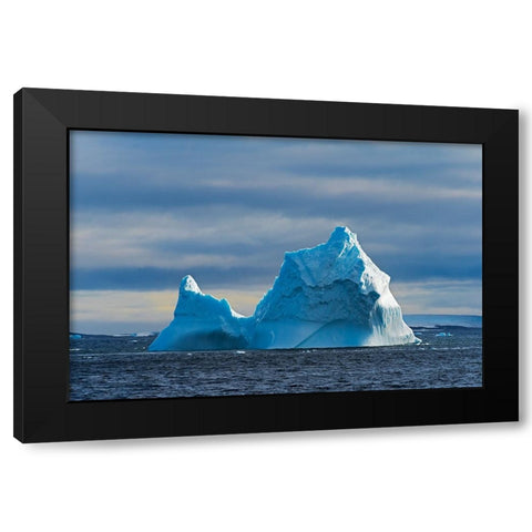 Iceberg in South Atlantic Ocean-Antarctica Black Modern Wood Framed Art Print with Double Matting by Su, Keren