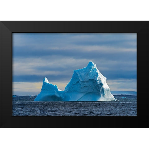 Iceberg in South Atlantic Ocean-Antarctica Black Modern Wood Framed Art Print by Su, Keren