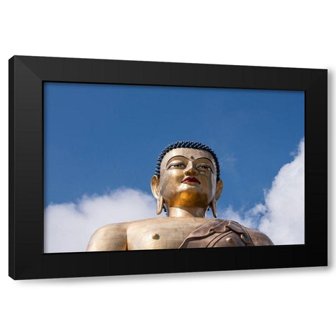 Bhutan-Thimphu Kuensel Phodrang-aka Buddha Point-largest Buddha statue in the country Black Modern Wood Framed Art Print with Double Matting by Hopkins, Cindy Miller