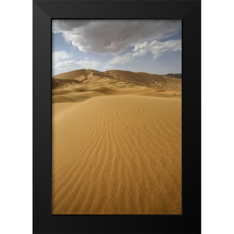 China, Badain Jaran Desert landscape Black Modern Wood Framed Art Print by Anon, Ellen