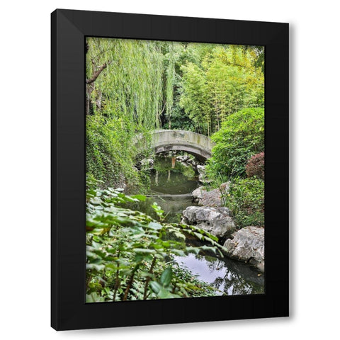 Asia-China-Zhujiajiao (Venice of the East) Black Modern Wood Framed Art Print with Double Matting by Looney, Hollice
