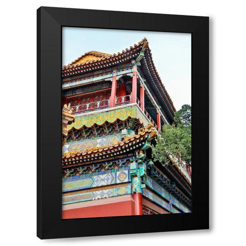 Asia-China-Beijing-The Forbidden City Black Modern Wood Framed Art Print with Double Matting by Looney, Hollice