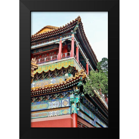 Asia-China-Beijing-The Forbidden City Black Modern Wood Framed Art Print by Looney, Hollice