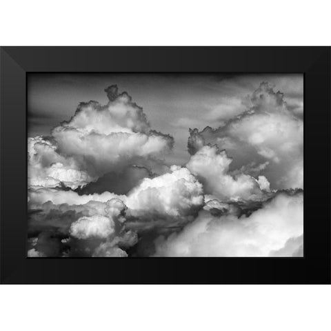 Aerial view of clouds-China Black Modern Wood Framed Art Print by Su, Keren