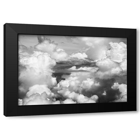 Aerial view of clouds-China Black Modern Wood Framed Art Print by Su, Keren