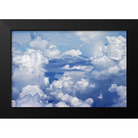 Aerial view of clouds-China Black Modern Wood Framed Art Print by Su, Keren
