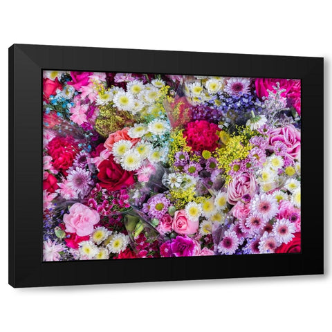 China-Hong Kong Flower market Black Modern Wood Framed Art Print by Eggers, Julie