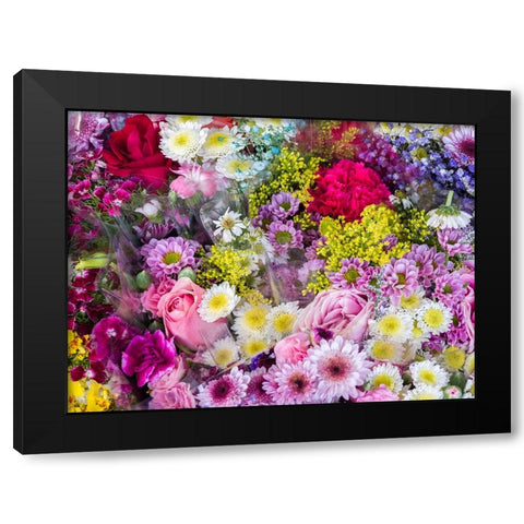 China-Hong Kong Flower market Black Modern Wood Framed Art Print with Double Matting by Eggers, Julie