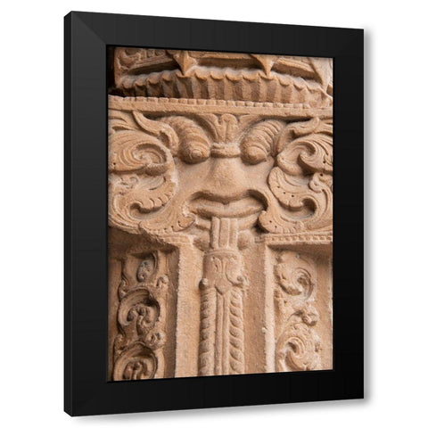 India-Delhi Qutub Minar-circa 1193-one of earliest known samples of Islamic architecture Black Modern Wood Framed Art Print with Double Matting by Hopkins, Cindy Miller