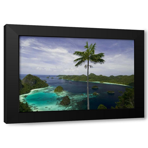 Phinisi schooner, New Guinea Island, Indonesia Black Modern Wood Framed Art Print with Double Matting by Shimlock, Jones