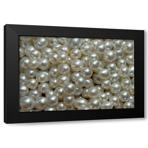 Bowl of pearls, Irian Jaya, West Papua, Indonesia Black Modern Wood Framed Art Print with Double Matting by Shimlock, Jones