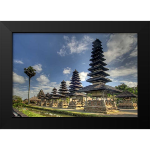 Indonesia, Bali, Mengwi Pura Taman Ayun temple Black Modern Wood Framed Art Print by Shimlock, Jones