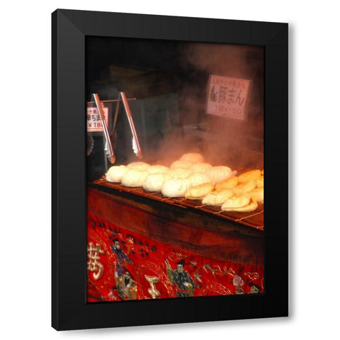Japan, Kobe Japanese potsticker dumplings Black Modern Wood Framed Art Print with Double Matting by Ross, Nancy ,  Steve