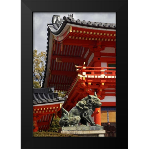 Japan, Kyoto Fushimi-Inari-Taisha Shinto shrine Black Modern Wood Framed Art Print by Flaherty, Dennis