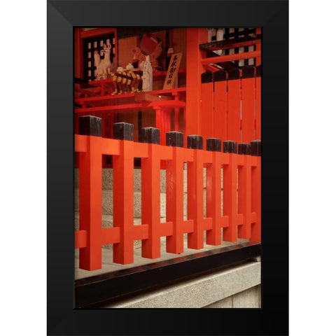 Japan, Kyoto Fushimi-Inari-Taisha Shinto shrine Black Modern Wood Framed Art Print by Flaherty, Dennis