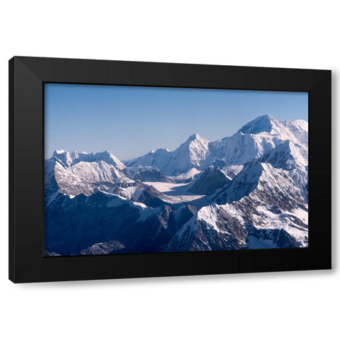 The Himalayas Range above clouds-Nepal Black Modern Wood Framed Art Print by Su, Keren