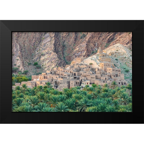 Middle East-Arabian Peninsula-Oman-Ad Dakhiliyah-Nizwa Black Modern Wood Framed Art Print by Wilson, Emily M.