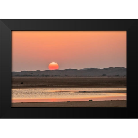 Middle East-Arabian Peninsula-Ash Sharqiyah South-Jalan Bani Buali Black Modern Wood Framed Art Print by Wilson, Emily M.