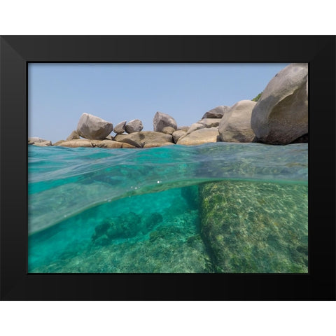 Ko Miang-Similan Islands-Thailand Black Modern Wood Framed Art Print by Pitamitz, Sergio