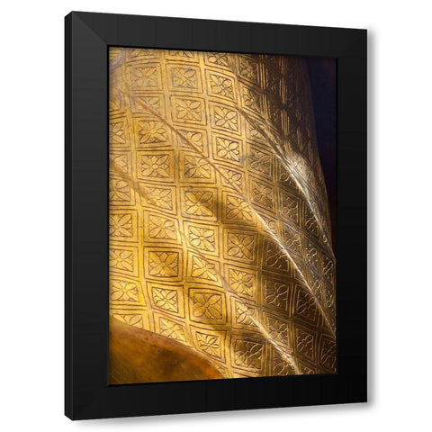 Thailand-Chonburi Province-Khao Sam Muk Shrine Statue of the Goddess Sam Muk  Black Modern Wood Framed Art Print with Double Matting by Haseltine, Tom