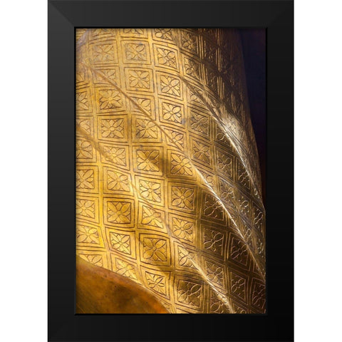 Thailand-Chonburi Province-Khao Sam Muk Shrine Statue of the Goddess Sam Muk  Black Modern Wood Framed Art Print by Haseltine, Tom