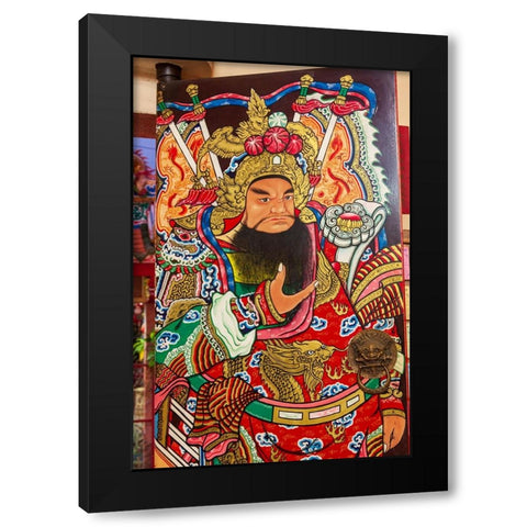Pung Tao Gong Ancestral Temple- Chiang Mai- Thailand Black Modern Wood Framed Art Print with Double Matting by Haseltine, Tom