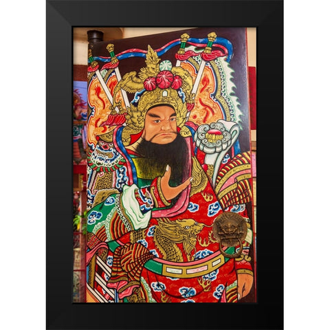 Pung Tao Gong Ancestral Temple- Chiang Mai- Thailand Black Modern Wood Framed Art Print by Haseltine, Tom