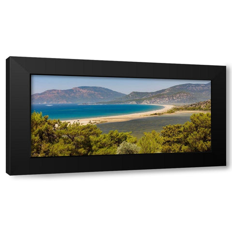 Iztuzu Beach Dalyan-Mugla-Turkey Black Modern Wood Framed Art Print by Kabas, Ali
