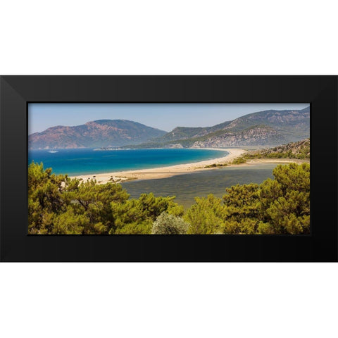 Iztuzu Beach Dalyan-Mugla-Turkey Black Modern Wood Framed Art Print by Kabas, Ali