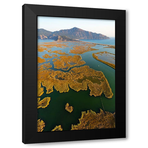 Dalyan-Koycegiz-Mugla-Turkey Black Modern Wood Framed Art Print by Kabas, Ali