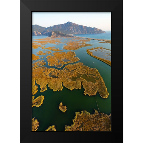Dalyan-Koycegiz-Mugla-Turkey Black Modern Wood Framed Art Print by Kabas, Ali