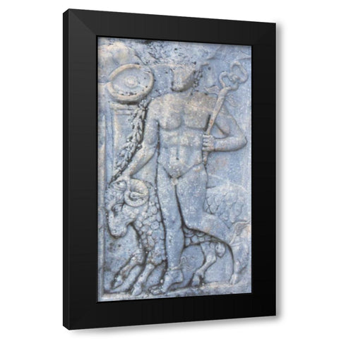 Turkey, Ephesus A Roman carving of Hermes Black Modern Wood Framed Art Print with Double Matting by Noble Gardner, Nancy