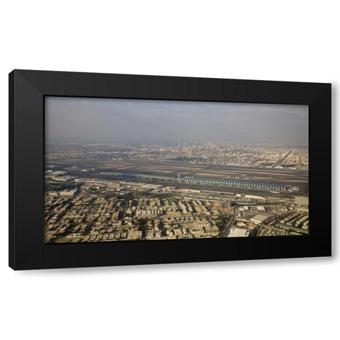 UAE, Dubai Dubai International Airport  Black Modern Wood Framed Art Print by Young, Bill
