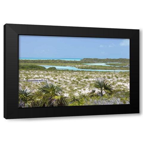 Bahamas, Exuma Island Shroud Cay scenic Black Modern Wood Framed Art Print by Paulson, Don