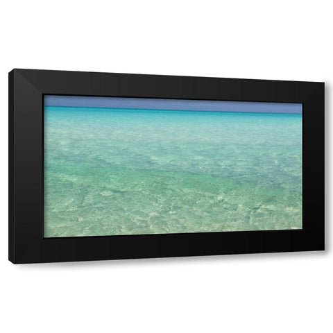 Bahamas, Exuma Island Seascape of Shroud Cay Black Modern Wood Framed Art Print by Paulson, Don