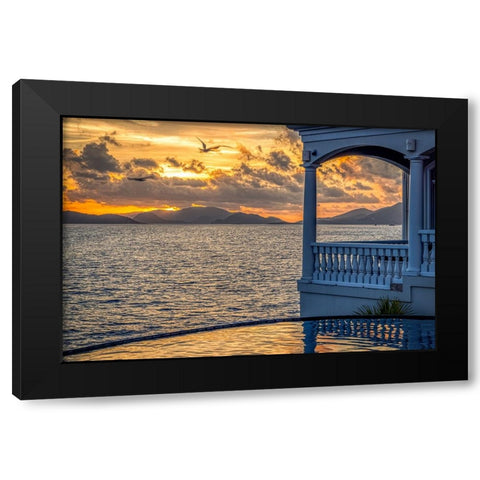 West Indies-US Virgin Islands-St Thomas Black Modern Wood Framed Art Print with Double Matting by Looney, Hollice