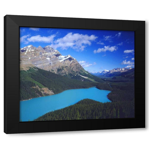Canada, Alberta, Banff NP A glacier-fed lake Black Modern Wood Framed Art Print with Double Matting by Talbot Frank, Christopher