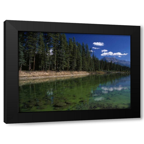 Canada, Alberta, Canadian Rockies at Banff NP Black Modern Wood Framed Art Print with Double Matting by Grandmaison, Mike