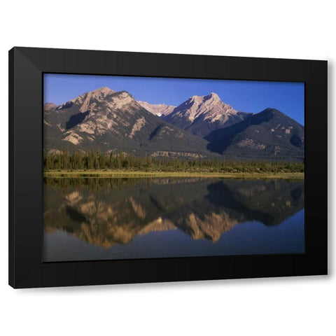 Canada, Alberta, Canadian Rockies at Jasper NP Black Modern Wood Framed Art Print with Double Matting by Grandmaison, Mike