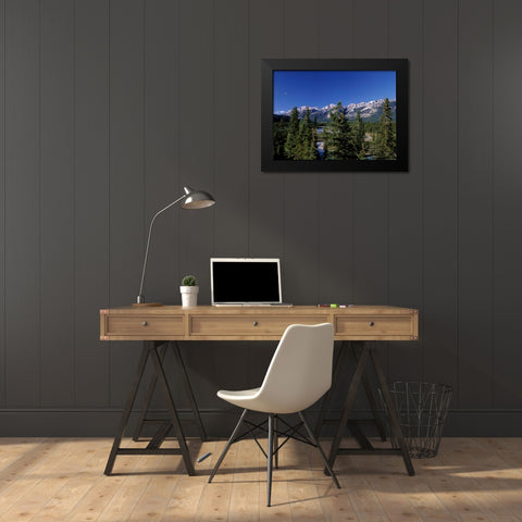 Canada, Alberta, Jasper NP Black Modern Wood Framed Art Print by Grandmaison, Mike