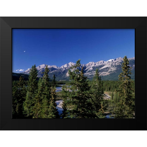 Canada, Alberta, Jasper NP Black Modern Wood Framed Art Print by Grandmaison, Mike