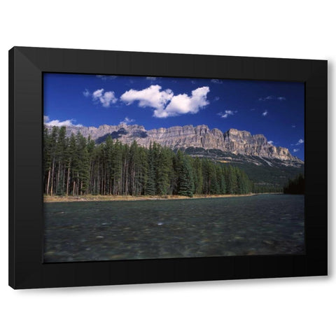 Canada, Alberta, Bow valley in Banff NP Black Modern Wood Framed Art Print by Grandmaison, Mike
