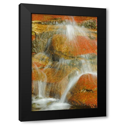 Canada, Alberta, Stream in Red Rock Canyon Black Modern Wood Framed Art Print with Double Matting by Grandmaison, Mike
