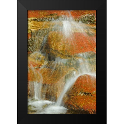 Canada, Alberta, Stream in Red Rock Canyon Black Modern Wood Framed Art Print by Grandmaison, Mike