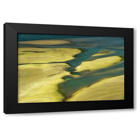 Canada, Alberta, Abstract of Kananaksis River Black Modern Wood Framed Art Print by Grandmaison, Mike